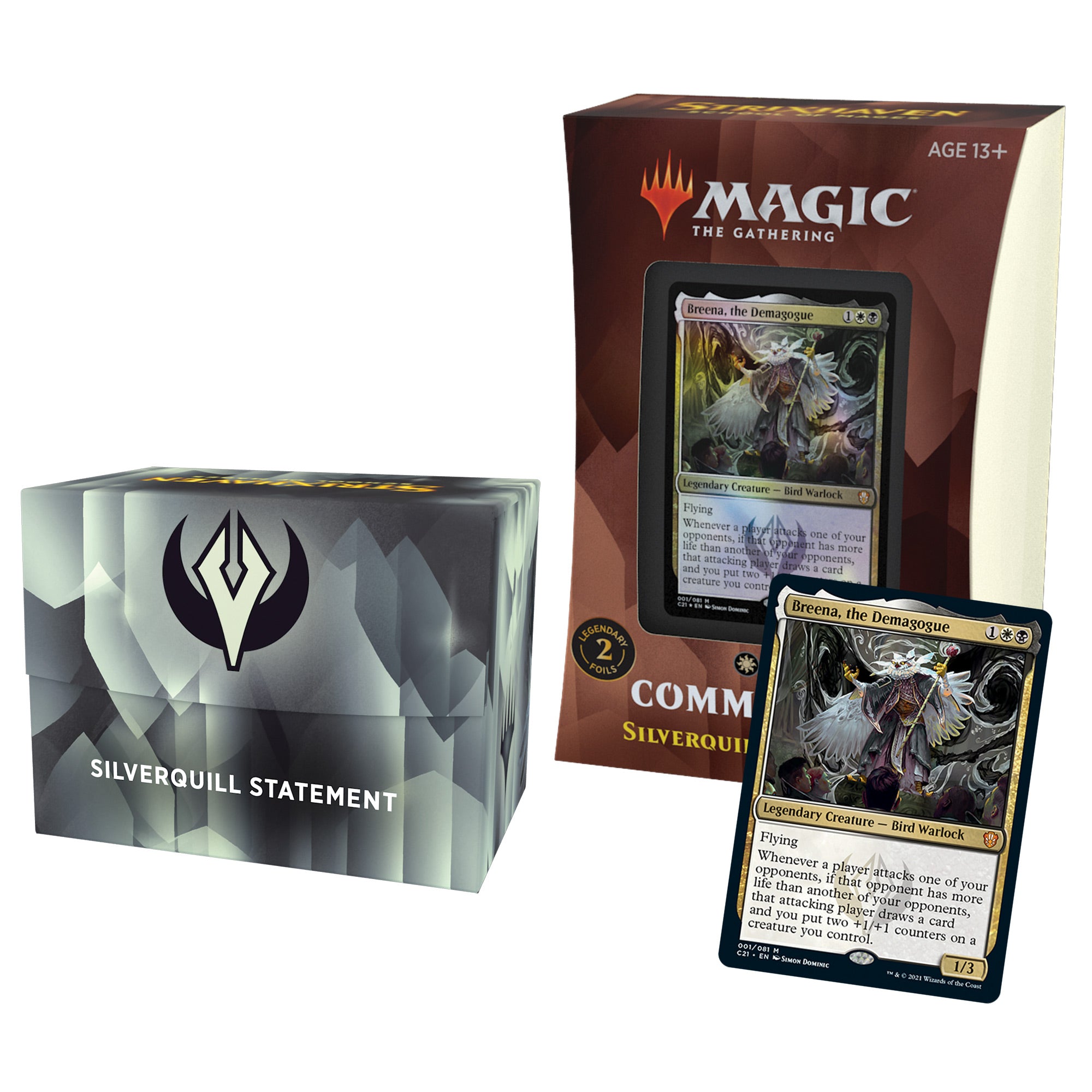 Magic: The Gathering - Strixhaven: School of Mages Commander Deck - Silverquill Statement