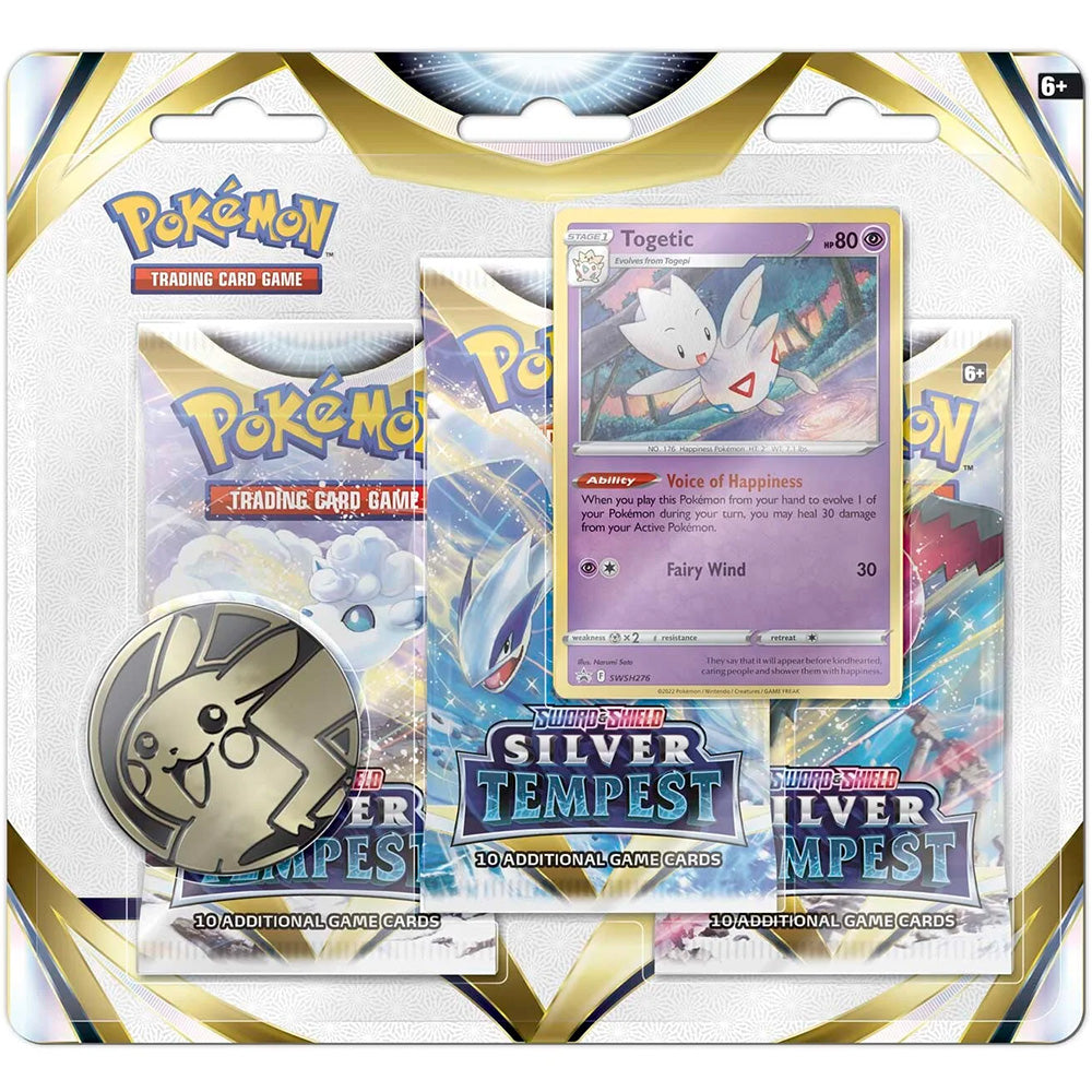 Pokémon TCG Sword and Shield - Silver Tempest 3-Pack Booster - Togetic
