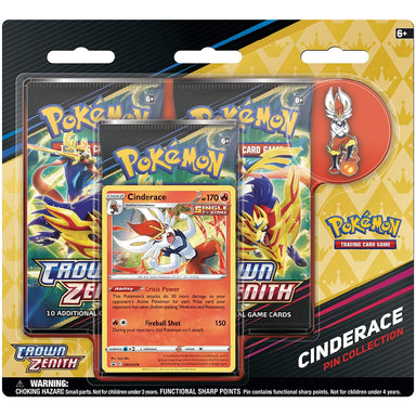 Pokémon TCG Sword and Shield 12.5 - Crown Zenith Pin Collection - Cinderace
