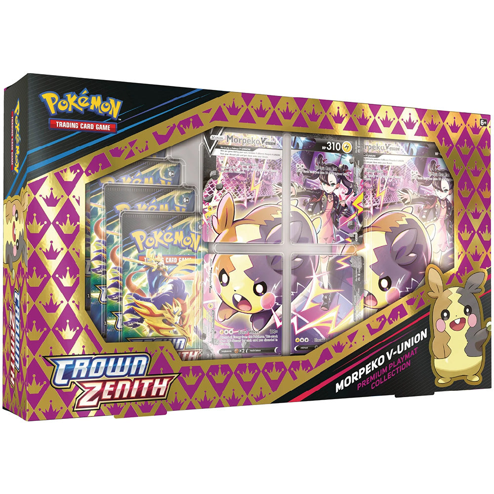 Pokémon TCG Sword and Shield 12.5 - Crown Zenith Premium Playmat Collection Morpeko V-Union Box