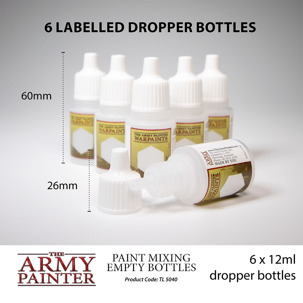 The Army Painter - Paint Mixing Empty Bottles TL5040