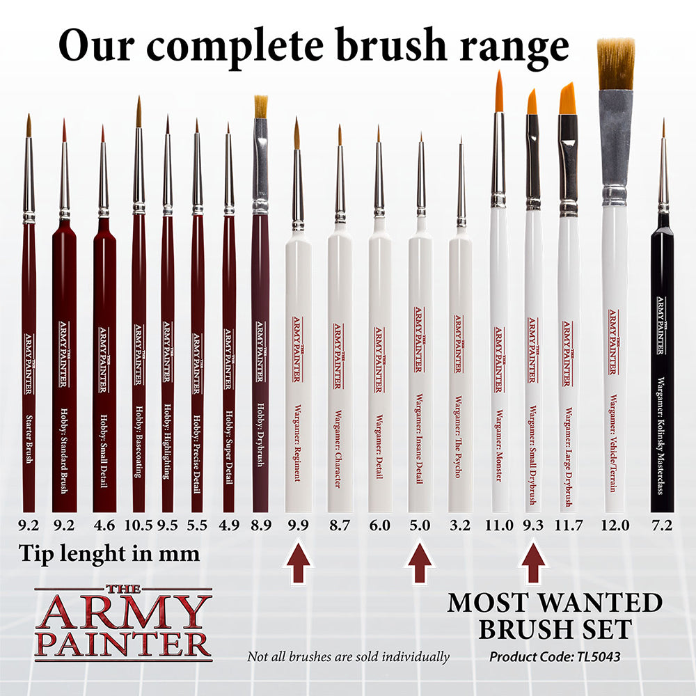 The Army Painter - Most Wanted Brush Set TL5043