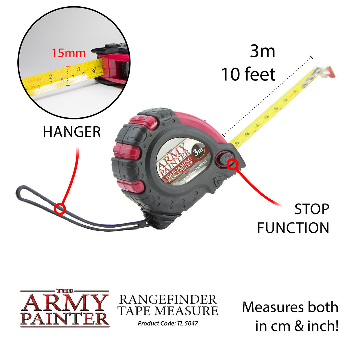 The Army Painter - Rangefinder Tape Measure TL5047