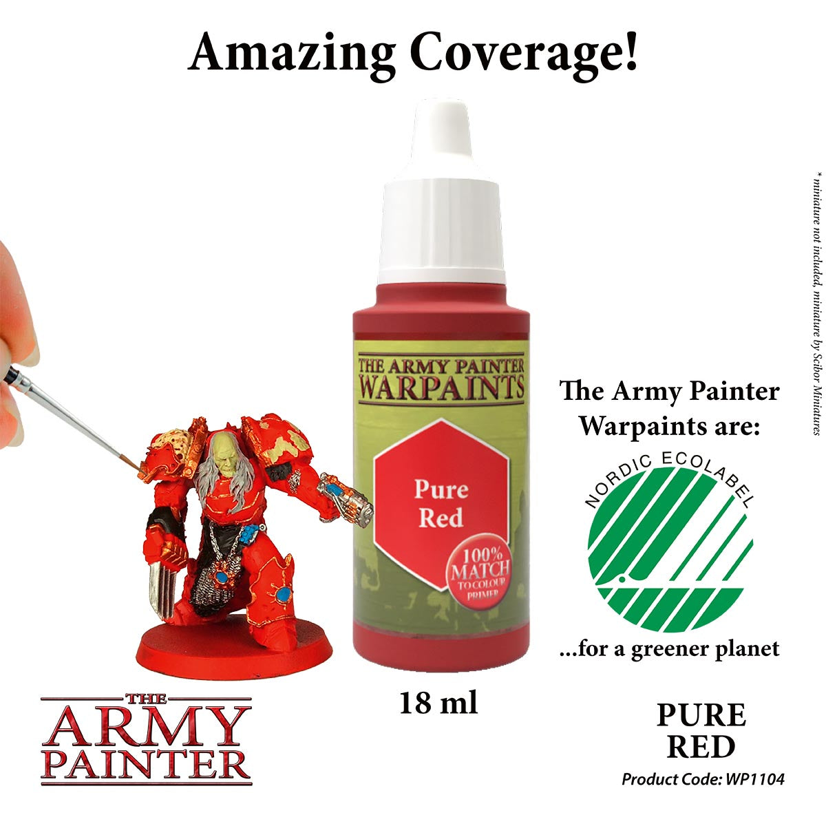 WP1104 Pure Red Army Painter Acrylic Warpaints Paint Amazing Coverage