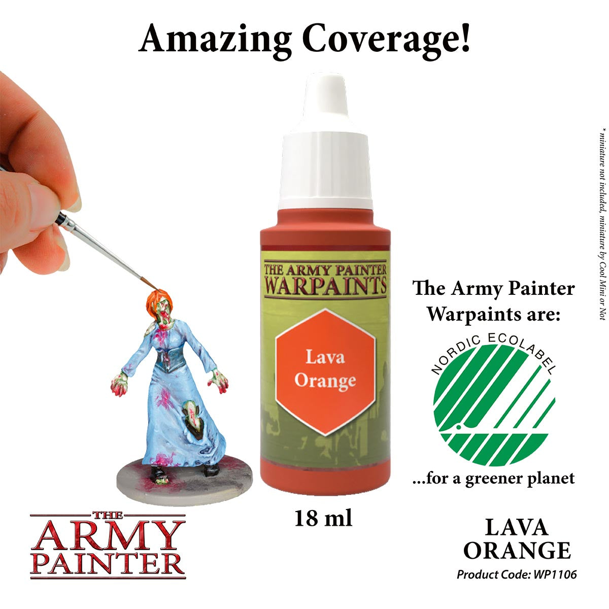 The Army Painter Warpaints - Lava Orange (18ml) WP1106