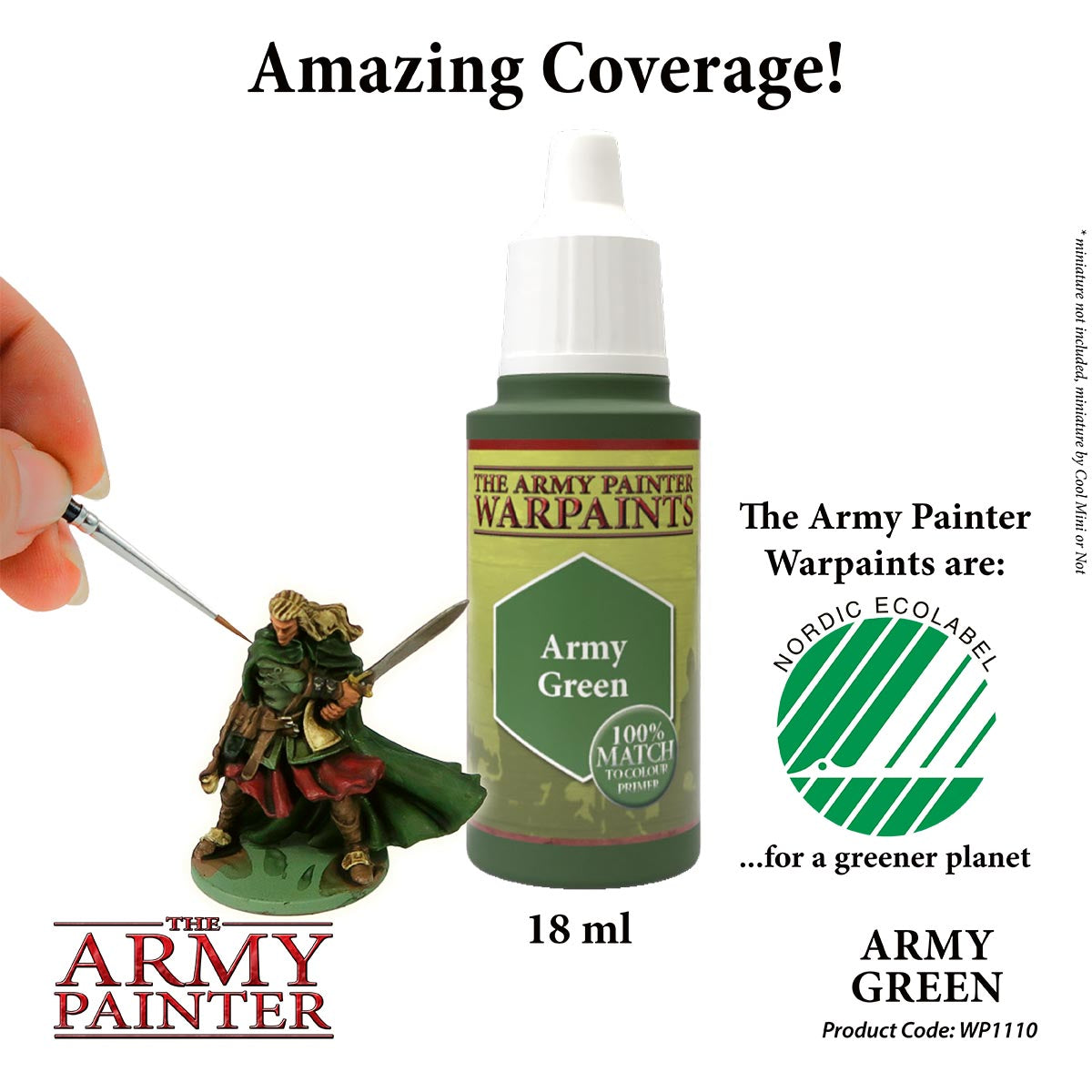 The Army Painter Warpaints - Army Green (18ml) WP1110