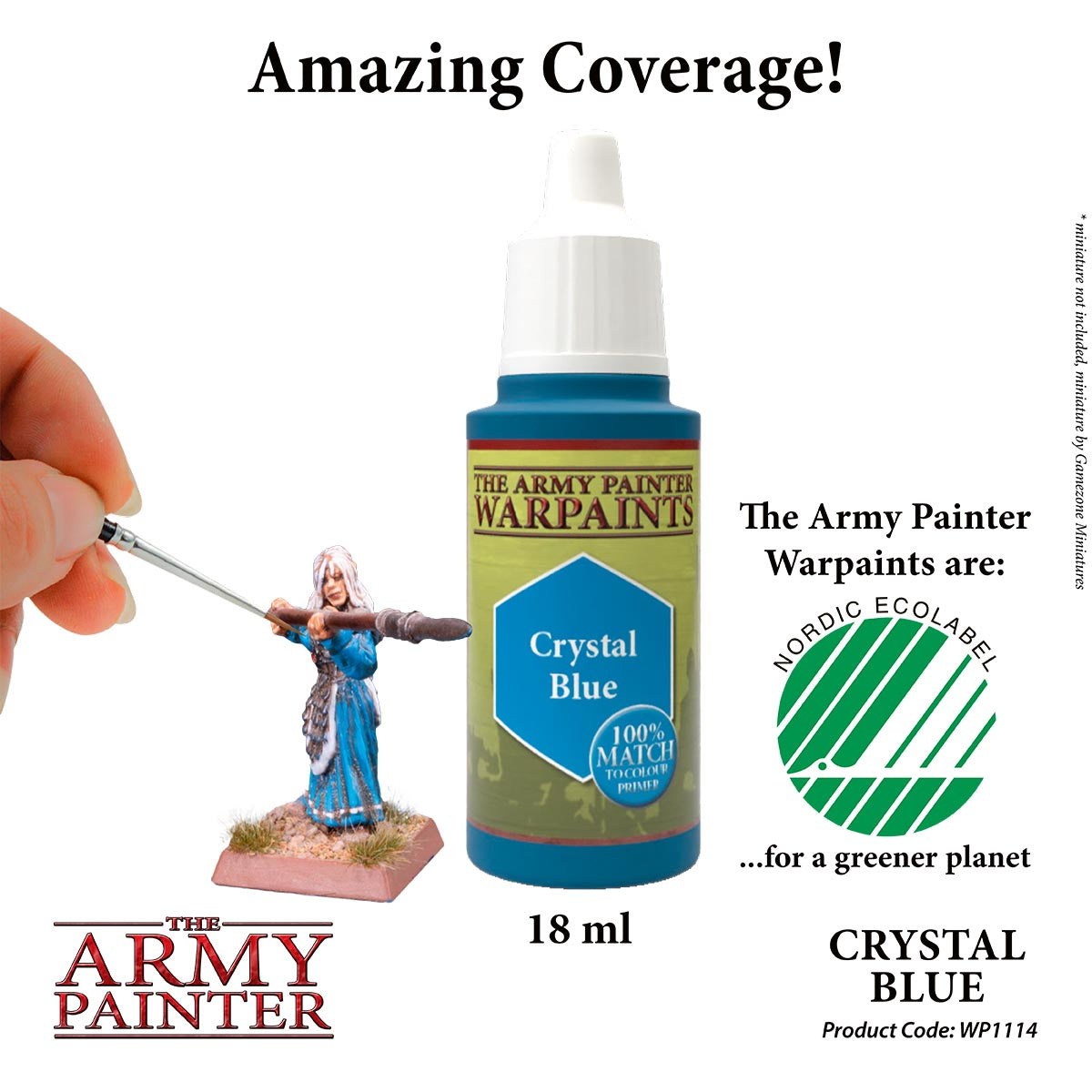 The Army Painter Warpaints - Crystal Blue (18ml) WP1114