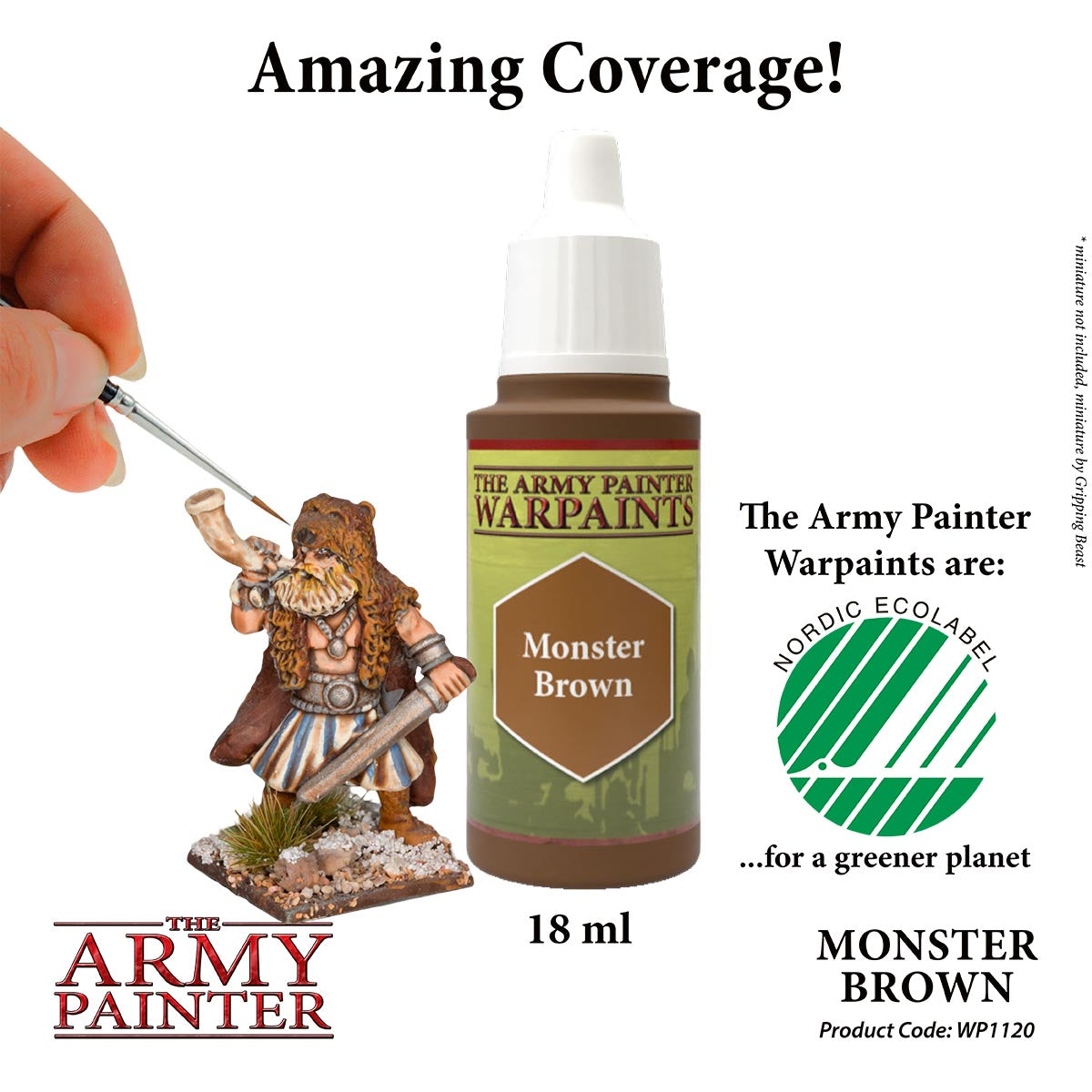 The Army Painter Warpaints - Monster Brown (18ml) WP1120