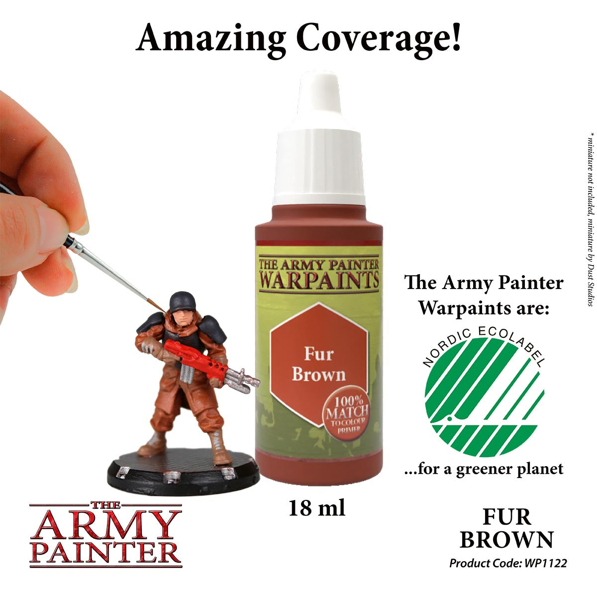 The Army Painter Warpaints - Fur Brown (18ml) WP1122