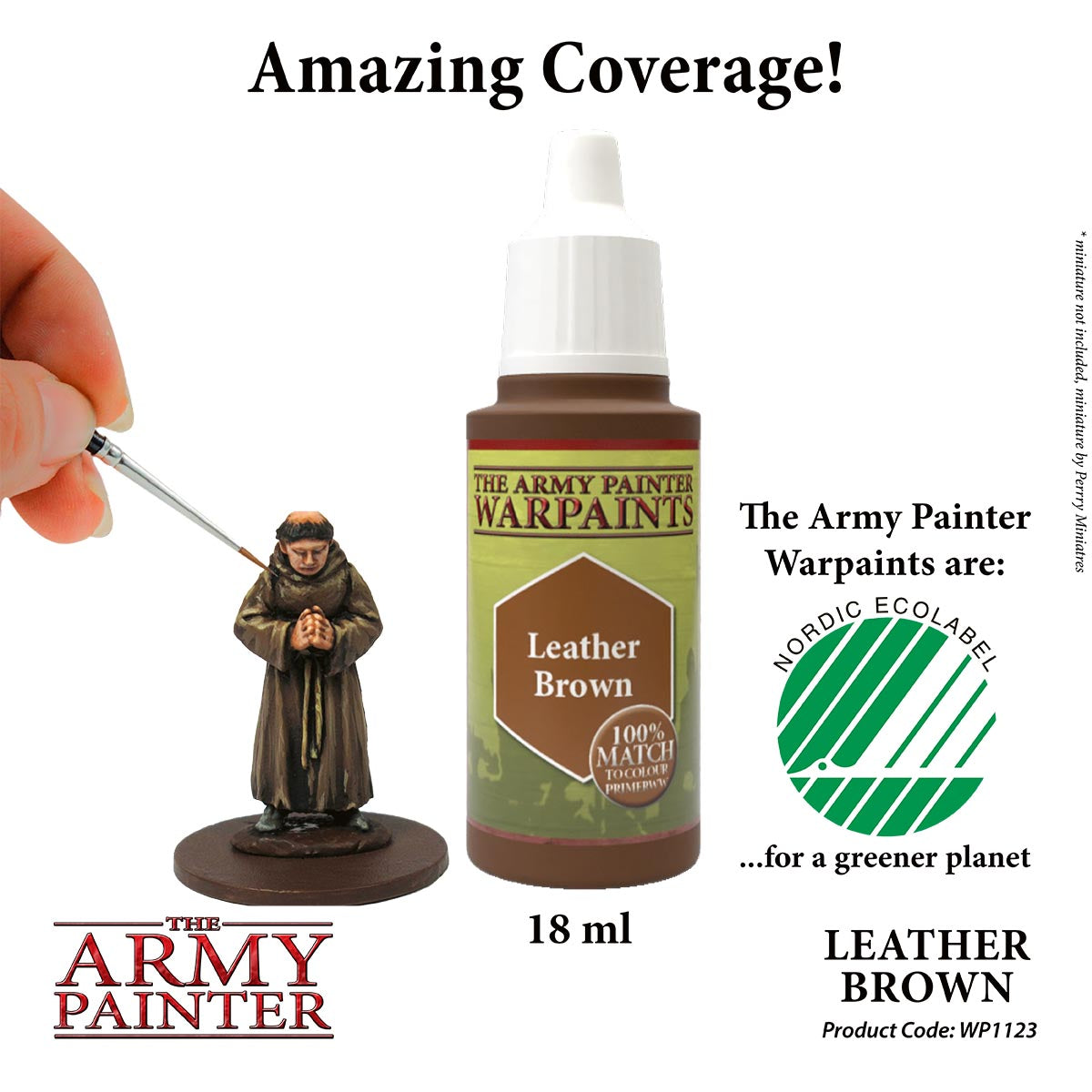 The Army Painter Warpaints - Leather Brown (18ml) WP1123
