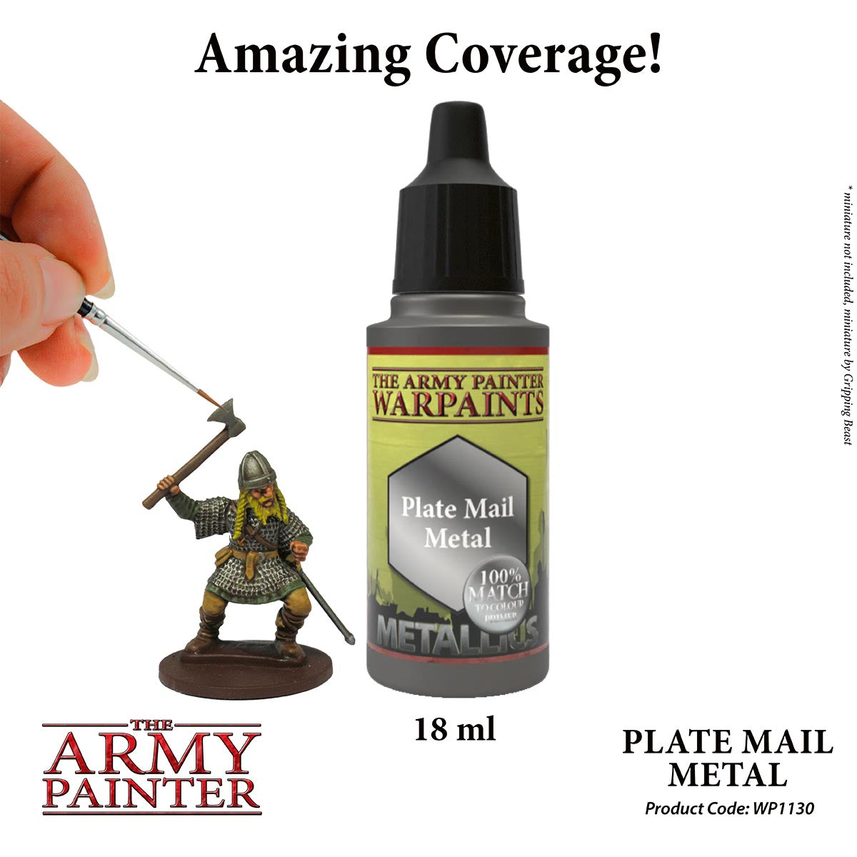 The Army Painter Warpaints - Plate Mail Metal (18ml) WP1130