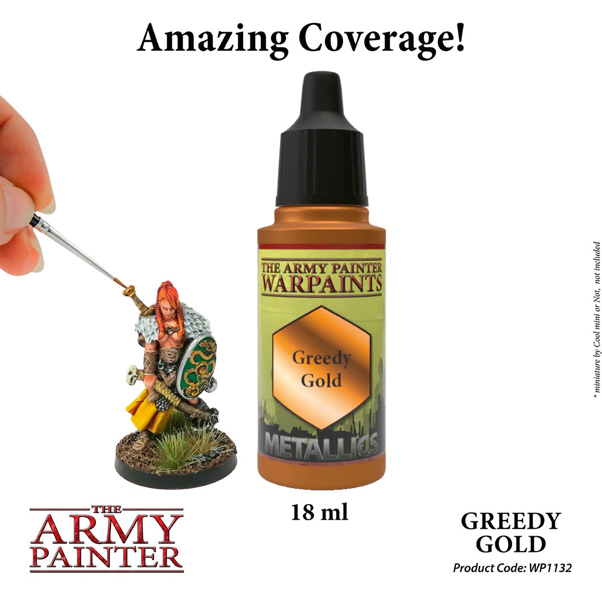 The Army Painter Warpaints - Greedy Gold (18ml) WP1132