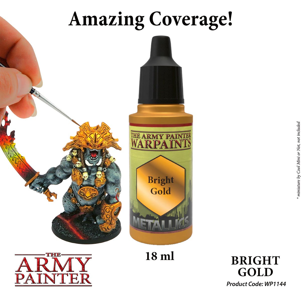 The Army Painter Warpaints - Bright Gold (18ml) WP1144