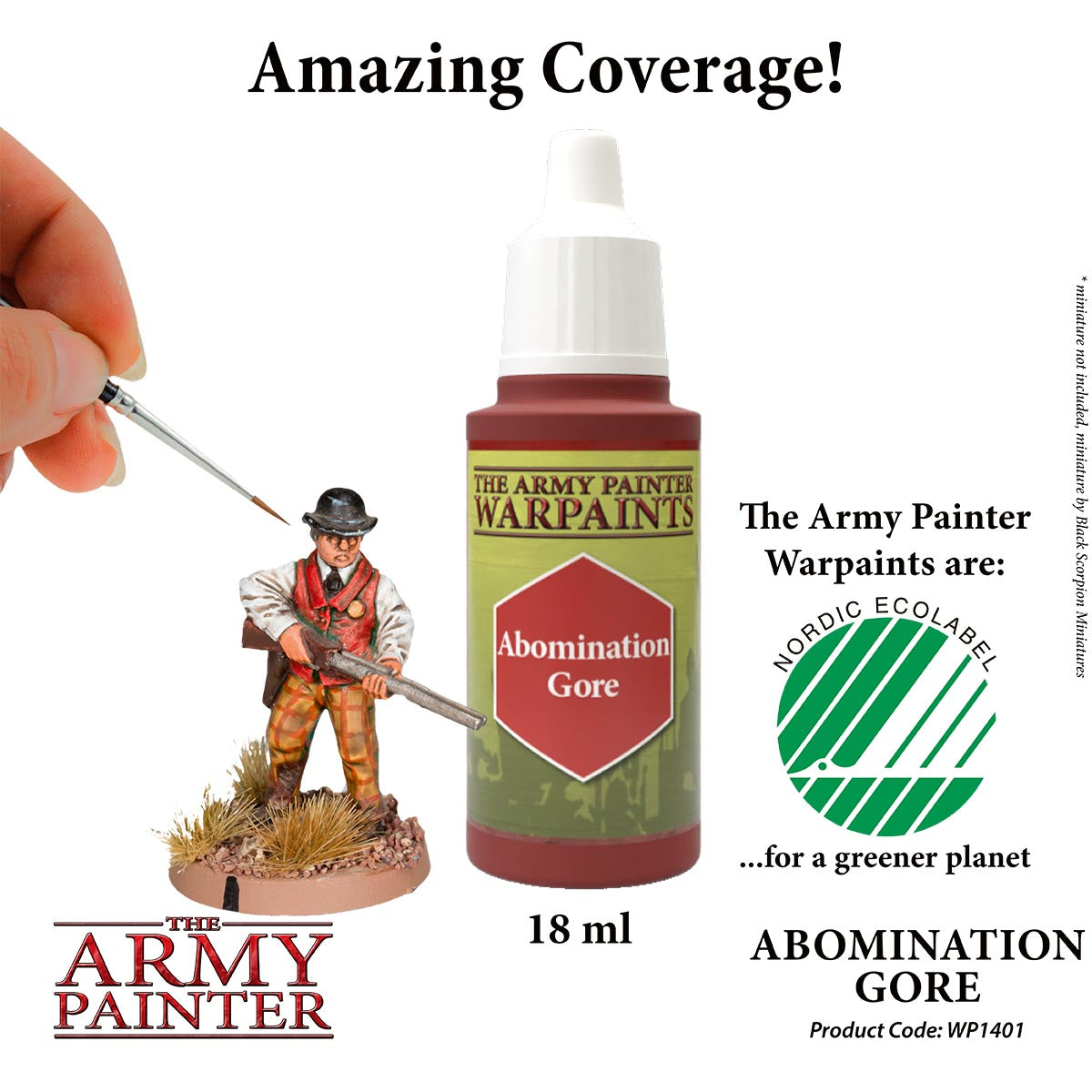 WP1401 Abomination Gore Army Painter Acrylic Warpaints Paint Amazing Coverage
