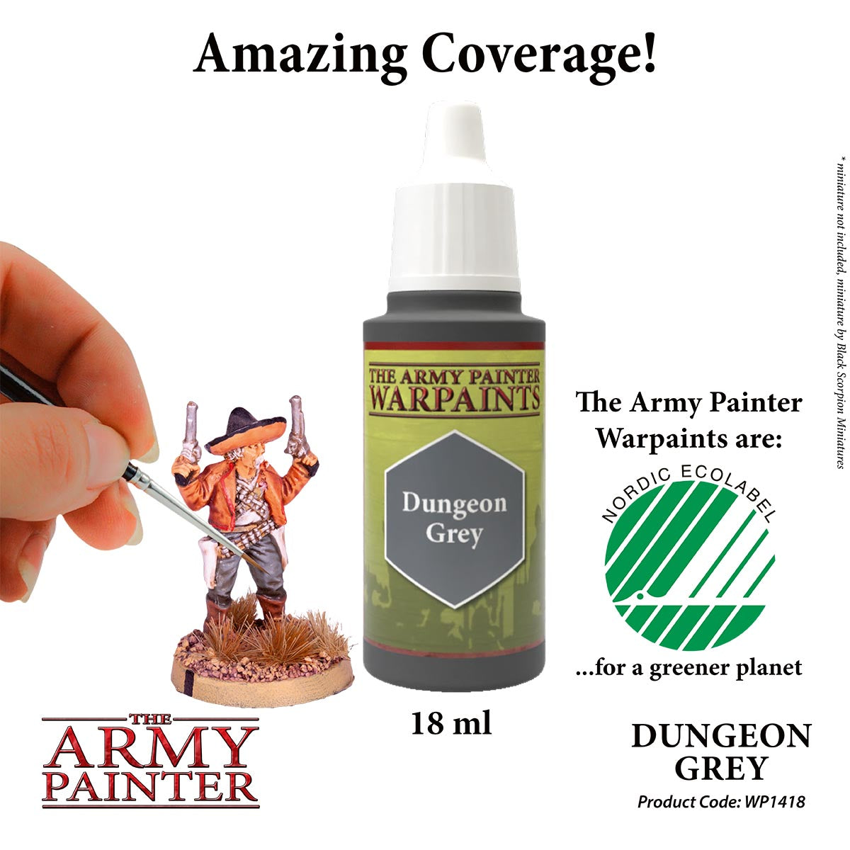 The Army Painter Warpaints - Dungeon Grey (18ml) WP1418