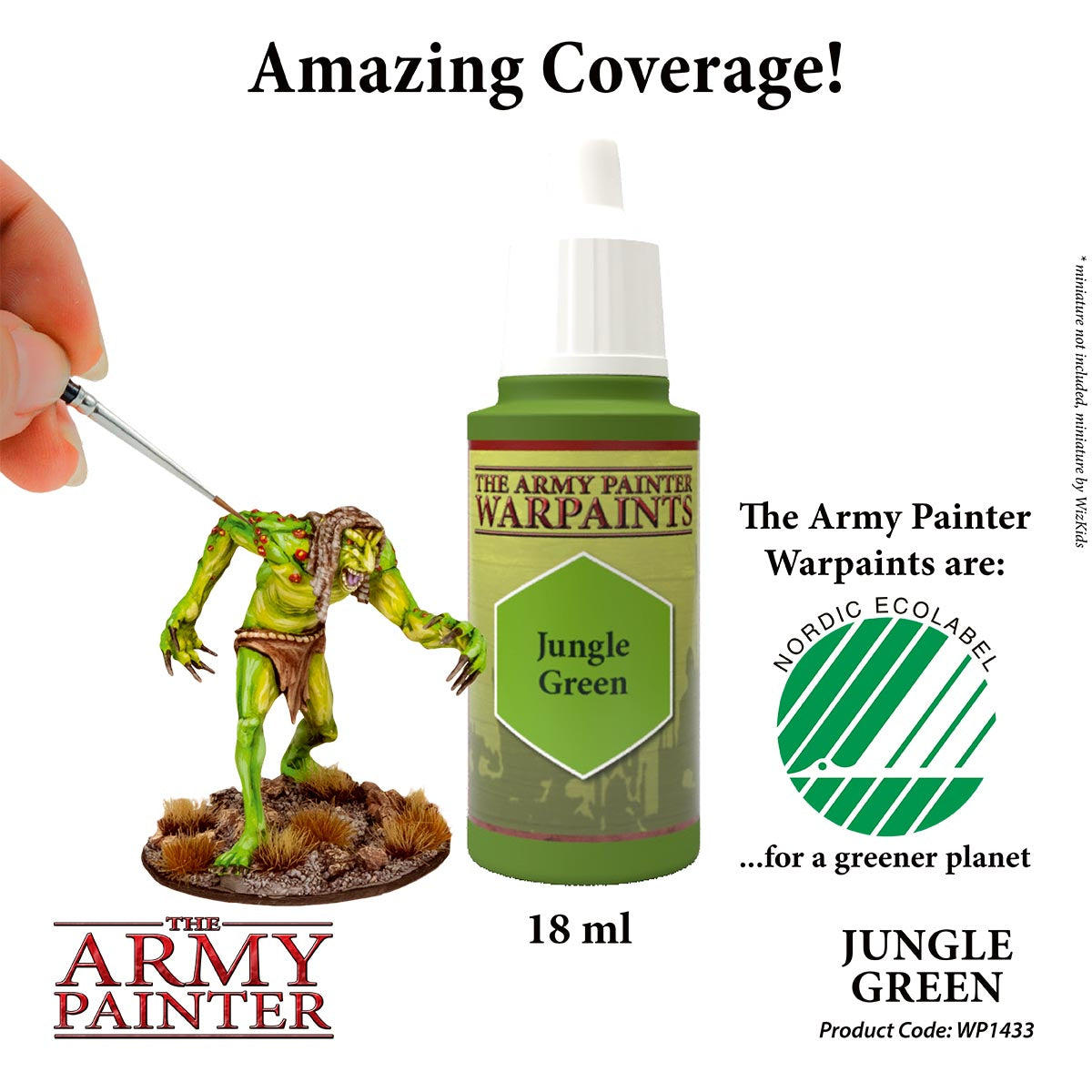 The Army Painter Warpaints - Jungle Green (18ml) WP1433