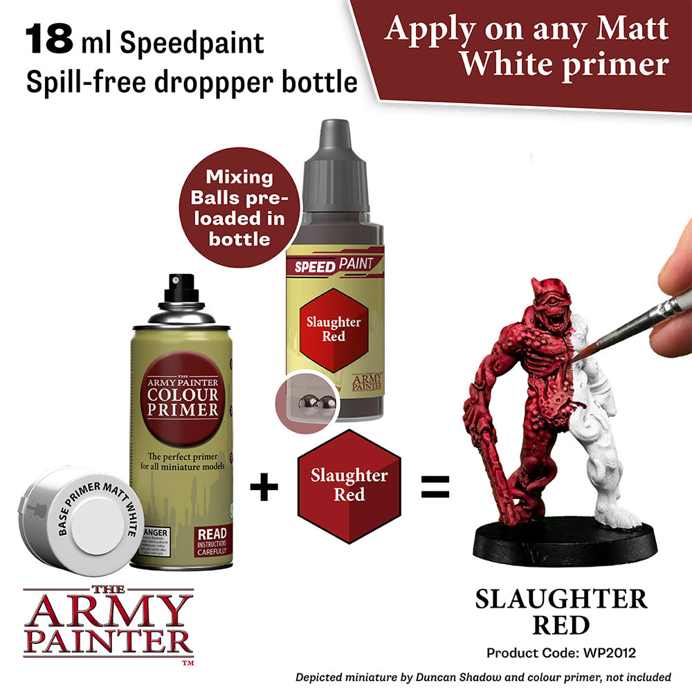 The Army Painter Speedpaints - Slaughter Red (18ml) WP2012