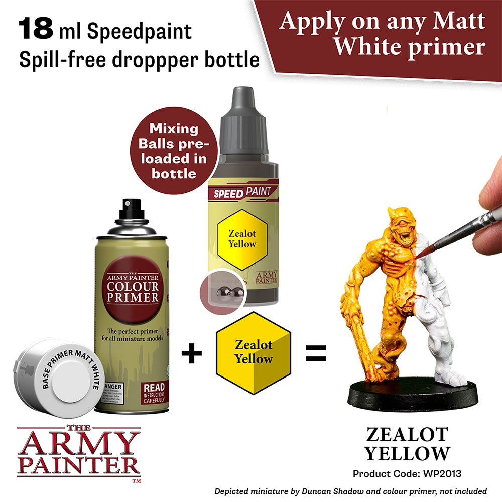 The Army Painter Speedpaints - Zealot Yellow (18ml) WP2013