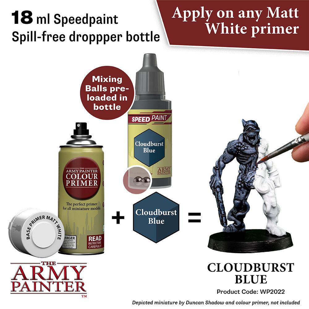 The Army Painter Speedpaints - Cloudburst Blue (18ml) WP2022