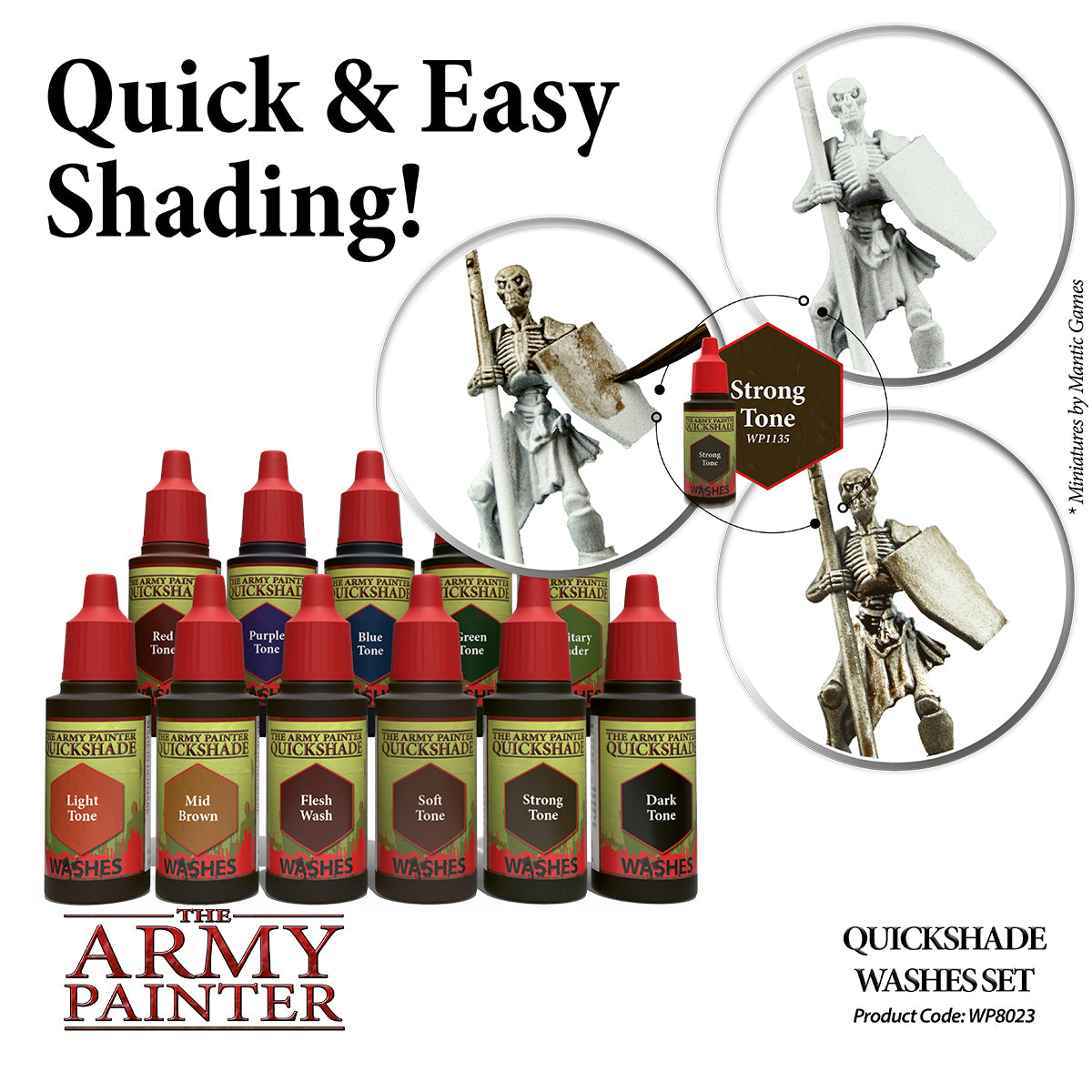 The Army Painter - Warpaints Quickshade Washes Set WP8023