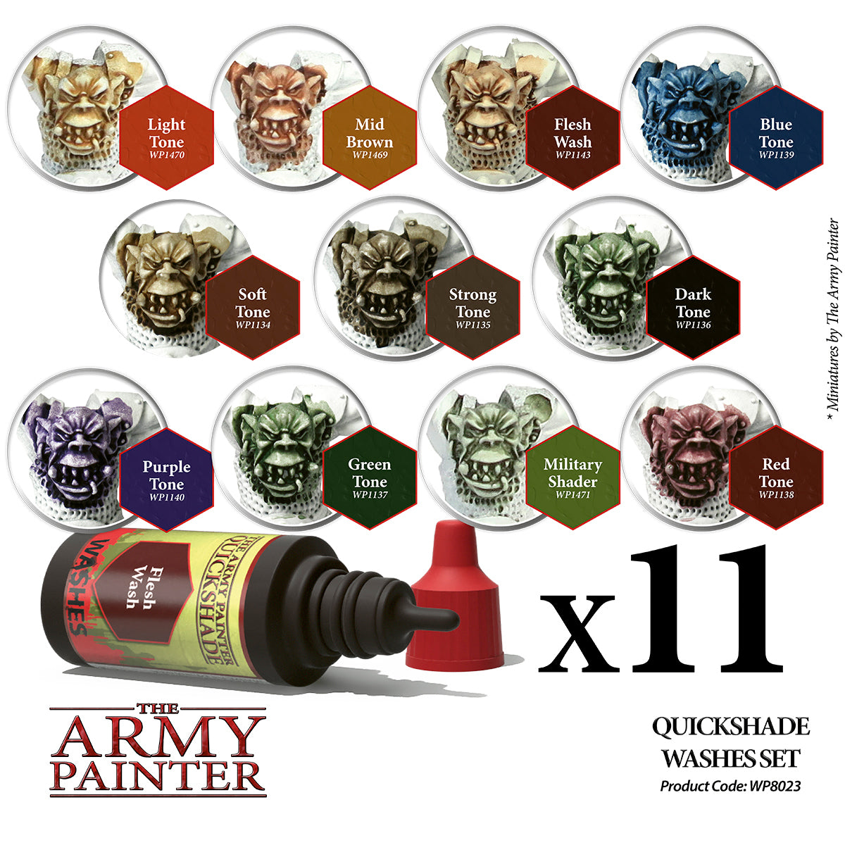 The Army Painter - Warpaints Quickshade Washes Set WP8023